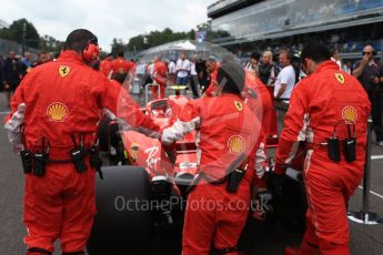 World © Octane Photographic Ltd. Formula 1 – Italian GP - Grid. Scuderia Ferrari SF71-H – Kimi Raikkonen. Autodromo Nazionale di Monza, Monza, Italy. Sunday 2nd September 2018.