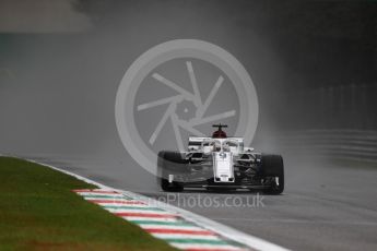 World © Octane Photographic Ltd. Formula 1 – Italian GP - Practice 1. Alfa Romeo Sauber F1 Team C37 – Marcus Ericsson. Autodromo Nazionale di Monza, Monza, Italy. Friday 31st August 2018.