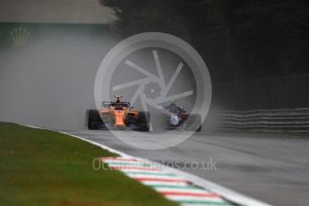 World © Octane Photographic Ltd. Formula 1 – Italian GP - Practice 1. McLaren MCL33 Reserve Driver – Lando Norris. Autodromo Nazionale di Monza, Monza, Italy. Friday 31st August 2018.