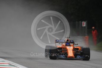 World © Octane Photographic Ltd. Formula 1 – Italian GP - Practice 1. McLaren MCL33 – Fernando Alonso. Autodromo Nazionale di Monza, Monza, Italy. Friday 31st August 2018.