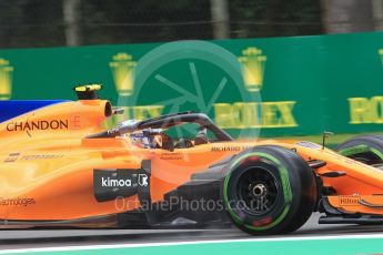 World © Octane Photographic Ltd. Formula 1 – Italian GP - Practice 1. McLaren MCL33 Reserve Driver – Lando Norris. Autodromo Nazionale di Monza, Monza, Italy. Friday 31st August 2018.