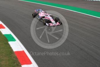 World © Octane Photographic Ltd. Formula 1 – Italian GP - Practice 2. Racing Point Force India VJM11 - Sergio Perez. Autodromo Nazionale di Monza, Monza, Italy. Friday 31st August 2018.