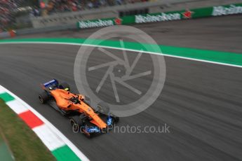 World © Octane Photographic Ltd. Formula 1 – Italian GP - Practice 2. McLaren MCL33 – Stoffel Vandoorne. Autodromo Nazionale di Monza, Monza, Italy. Friday 31st August 2018.