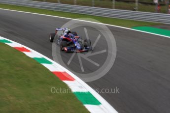 World © Octane Photographic Ltd. Formula 1 – Italian GP - Practice 2. Scuderia Toro Rosso STR13 – Pierre Gasly. Autodromo Nazionale di Monza, Monza, Italy. Friday 31st August 2018.