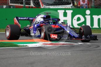 World © Octane Photographic Ltd. Formula 1 – Italian GP - Qualifying. Scuderia Toro Rosso STR13 – Brendon Hartley. Autodromo Nazionale di Monza, Monza, Italy. Saturday 1st September 2018.