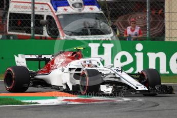 World © Octane Photographic Ltd. Formula 1 – Italian GP - Qualifying. Alfa Romeo Sauber F1 Team C37 – Charles Leclerc. Autodromo Nazionale di Monza, Monza, Italy. Saturday 1st September 2018.