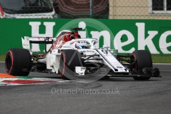 World © Octane Photographic Ltd. Formula 1 – Italian GP - Qualifying. Alfa Romeo Sauber F1 Team C37 – Marcus Ericsson. Autodromo Nazionale di Monza, Monza, Italy. Saturday 1st September 2018.