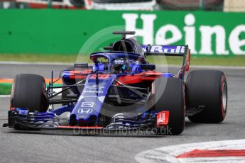 World © Octane Photographic Ltd. Formula 1 – Italian GP - Qualifying. Scuderia Toro Rosso STR13 – Brendon Hartley. Autodromo Nazionale di Monza, Monza, Italy. Saturday 1st September 2018.