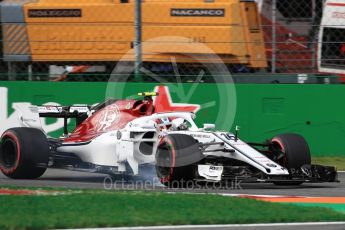 World © Octane Photographic Ltd. Formula 1 – Italian GP - Qualifying. Alfa Romeo Sauber F1 Team C37 – Charles Leclerc. Autodromo Nazionale di Monza, Monza, Italy. Saturday 1st September 2018.