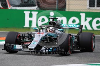World © Octane Photographic Ltd. Formula 1 – Italian GP - Qualifying. Mercedes AMG Petronas Motorsport AMG F1 W09 EQ Power+ - Lewis Hamilton. Autodromo Nazionale di Monza, Monza, Italy. Saturday 1st September 2018.