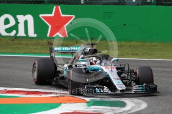 World © Octane Photographic Ltd. Formula 1 – Italian GP - Qualifying. Mercedes AMG Petronas Motorsport AMG F1 W09 EQ Power+ - Lewis Hamilton. Autodromo Nazionale di Monza, Monza, Italy. Saturday 1st September 2018.