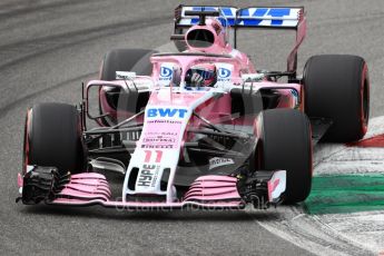 World © Octane Photographic Ltd. Formula 1 – Italian GP - Qualifying. Racing Point Force India VJM11 - Sergio Perez. Autodromo Nazionale di Monza, Monza, Italy. Saturday 1st September 2018.