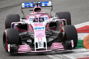 World © Octane Photographic Ltd. Formula 1 – Italian GP - Qualifying. Racing Point Force India VJM11 - Sergio Perez. Autodromo Nazionale di Monza, Monza, Italy. Saturday 1st September 2018.