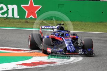 World © Octane Photographic Ltd. Formula 1 – Italian GP - Qualifying. Scuderia Toro Rosso STR13 – Brendon Hartley. Autodromo Nazionale di Monza, Monza, Italy. Saturday 1st September 2018.