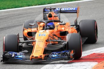 World © Octane Photographic Ltd. Formula 1 – Italian GP - Qualifying. McLaren MCL33 – Fernando Alonso. Autodromo Nazionale di Monza, Monza, Italy. Saturday 1st September 2018.