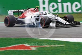 World © Octane Photographic Ltd. Formula 1 – Italian GP - Qualifying. Alfa Romeo Sauber F1 Team C37 – Charles Leclerc. Autodromo Nazionale di Monza, Monza, Italy. Saturday 1st September 2018.