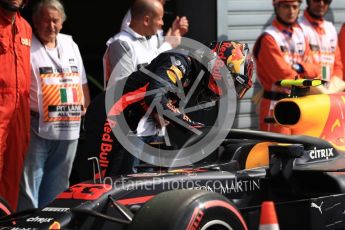 World © Octane Photographic Ltd. Formula 1 – Italian GP - Qualifying. Aston Martin Red Bull Racing TAG Heuer RB14 – Max Verstappen. Autodromo Nazionale di Monza, Monza, Italy. Saturday 1st September 2018.