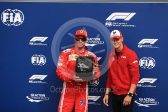 World © Octane Photographic Ltd. Formula 1 – Italian GP - Qualifying. Scuderia Ferrari SF71-H – Kimi Raikkonen and Mick Schumacher. Autodromo Nazionale di Monza, Monza, Italy. Saturday 1st September 2018.