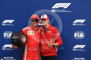 World © Octane Photographic Ltd. Formula 1 – Italian GP - Qualifying. Scuderia Ferrari SF71-H – Kimi Raikkonen and Mick Schumacher. Autodromo Nazionale di Monza, Monza, Italy. Saturday 1st September 2018.