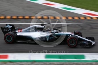 World © Octane Photographic Ltd. Formula 1 – Italian GP - Qualifying. Mercedes AMG Petronas Motorsport AMG F1 W09 EQ Power+ - Lewis Hamilton. Autodromo Nazionale di Monza, Monza, Italy. Saturday 1st September 2018.