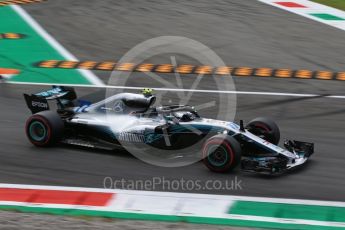 World © Octane Photographic Ltd. Formula 1 – Italian GP - Qualifying. Mercedes AMG Petronas Motorsport AMG F1 W09 EQ Power+ - Valtteri Bottas. Autodromo Nazionale di Monza, Monza, Italy. Saturday 1st September 2018.
