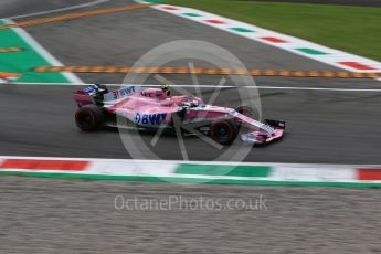 World © Octane Photographic Ltd. Formula 1 – Italian GP - Qualifying. Racing Point Force India VJM11 - Esteban Ocon. Autodromo Nazionale di Monza, Monza, Italy. Saturday 1st September 2018.