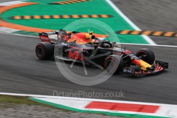World © Octane Photographic Ltd. Formula 1 – Italian GP - Qualifying. Aston Martin Red Bull Racing TAG Heuer RB14 – Max Verstappen. Autodromo Nazionale di Monza, Monza, Italy. Saturday 1st September 2018.
