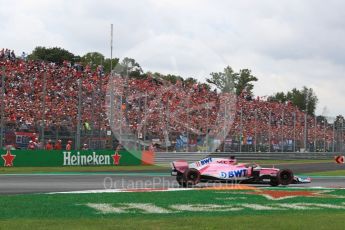 World © Octane Photographic Ltd. Formula 1 – Italian GP - Race. Racing Point Force India VJM11 - Sergio Perez. Autodromo Nazionale di Monza, Monza, Italy. Sunday 2nd September 2018.