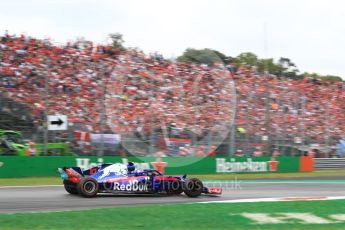 World © Octane Photographic Ltd. Formula 1 – Italian GP - Race. Scuderia Toro Rosso STR13 – Pierre Gasly. Autodromo Nazionale di Monza, Monza, Italy. Sunday 2nd September 2018.