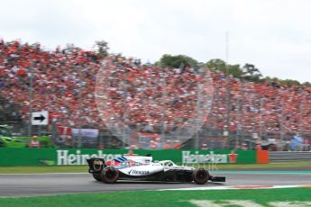 World © Octane Photographic Ltd. Formula 1 – Italian GP - Race. Williams Martini Racing FW41 – Lance Stroll. Autodromo Nazionale di Monza, Monza, Italy. Sunday 2nd September 2018.