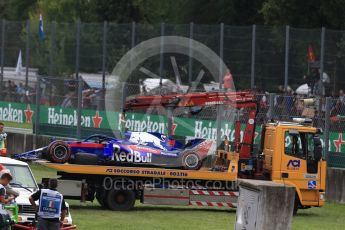 World © Octane Photographic Ltd. Formula 1 – Italian GP - Race. Scuderia Toro Rosso STR13 – Brendon Hartley. Autodromo Nazionale di Monza, Monza, Italy. Sunday 2nd September 2018.