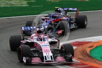 World © Octane Photographic Ltd. Formula 1 – Italian GP - Race. Racing Point Force India VJM11 - Sergio Perez. Autodromo Nazionale di Monza, Monza, Italy. Sunday 2nd September 2018.