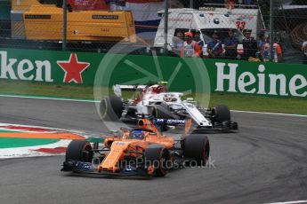 World © Octane Photographic Ltd. Formula 1 – Italian GP - Race. McLaren MCL33 – Fernando Alonso. Autodromo Nazionale di Monza, Monza, Italy. Sunday 2nd September 2018.