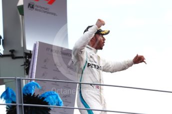 World © Octane Photographic Ltd. Formula 1 – Italian GP - Race - Podium. Mercedes AMG Petronas Motorsport AMG F1 W09 EQ Power+ - Lewis Hamilton. Autodromo Nazionale di Monza, Monza, Italy. Sunday 2nd September 2018.