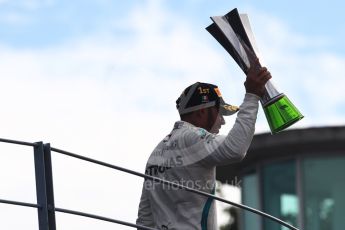 World © Octane Photographic Ltd. Formula 1 – Italian GP - Race - Podium. Mercedes AMG Petronas Motorsport AMG F1 W09 EQ Power+ - Lewis Hamilton. Autodromo Nazionale di Monza, Monza, Italy. Sunday 2nd September 2018.