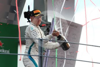 World © Octane Photographic Ltd. Formula 1 – Italian GP - Race - Podium. Mercedes AMG Petronas Motorsport AMG F1 W09 EQ Power+ - Valtteri Bottas. Autodromo Nazionale di Monza, Monza, Italy. Sunday 2nd September 2018.