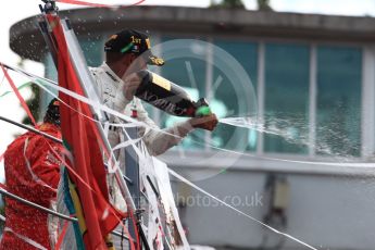 World © Octane Photographic Ltd. Formula 1 – Italian GP - Race - Podium. Mercedes AMG Petronas Motorsport AMG F1 W09 EQ Power+ - Lewis Hamilton. Autodromo Nazionale di Monza, Monza, Italy. Sunday 2nd September 2018.