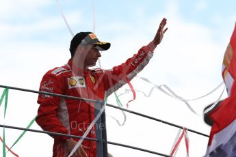 World © Octane Photographic Ltd. Formula 1 – Italian GP - Race - Podium. Scuderia Ferrari SF71-H – Kimi Raikkonen. Autodromo Nazionale di Monza, Monza, Italy. Sunday 2nd September 2018.