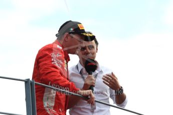 World © Octane Photographic Ltd. Formula 1 – Italian GP - Race - Podium. Scuderia Ferrari SF71-H – Kimi Raikkonen and Felipe Massa. Autodromo Nazionale di Monza, Monza, Italy. Sunday 2nd September 2018.