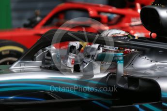 World © Octane Photographic Ltd. Formula 1 – Italian GP - Race - Podium. Mercedes AMG Petronas Motorsport AMG F1 W09 EQ Power+ - Lewis Hamilton. Autodromo Nazionale di Monza, Monza, Italy. Sunday 2nd September 2018.