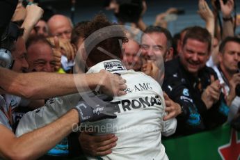 World © Octane Photographic Ltd. Formula 1 – Italian GP - Race - Podium. Mercedes AMG Petronas Motorsport AMG F1 W09 EQ Power+ - Lewis Hamilton. Autodromo Nazionale di Monza, Monza, Italy. Sunday 2nd September 2018.