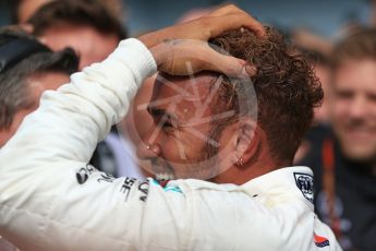 World © Octane Photographic Ltd. Formula 1 – Italian GP - Race - Podium. Mercedes AMG Petronas Motorsport AMG F1 W09 EQ Power+ - Lewis Hamilton. Autodromo Nazionale di Monza, Monza, Italy. Sunday 2nd September 2018.