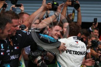 World © Octane Photographic Ltd. Formula 1 – Italian GP - Race - Podium. Mercedes AMG Petronas Motorsport AMG F1 W09 EQ Power+ - Lewis Hamilton. Autodromo Nazionale di Monza, Monza, Italy. Sunday 2nd September 2018.