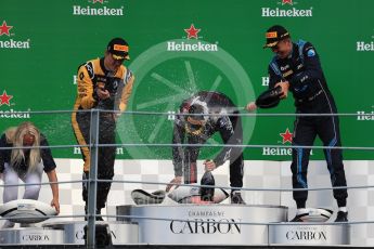 World © Octane Photographic Ltd. FIA Formula 2 (F2) – Italian GP - Race 1. Russian Time - Tadasuke Makin, Artem Markelov and DAMS - Alexander Albon. Autodromo Nazionale di Monza, Monza, Italy. Saturday 1st September 2018