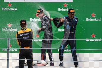 World © Octane Photographic Ltd. FIA Formula 2 (F2) – Italian GP - Race 1. Russian Time - Tadasuke Makin, Artem Markelov and DAMS - Alexander Albon. Autodromo Nazionale di Monza, Monza, Italy. Saturday 1st September 2018