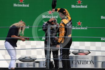 World © Octane Photographic Ltd. FIA Formula 2 (F2) – Italian GP - Race 1. Russian Time - Tadasuke Makin, Artem Markelov and DAMS - Alexander Albon. Autodromo Nazionale di Monza, Monza, Italy. Saturday 1st September 2018