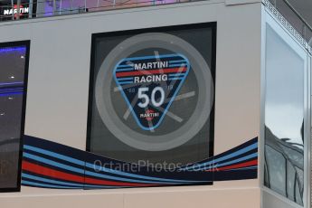 World © Octane Photographic Ltd. Formula 1 – Italian GP - Paddock. Williams Martini Racing 50 years of racing. Autodromo Nazionale di Monza, Monza, Italy. Friday 31st August 2018.