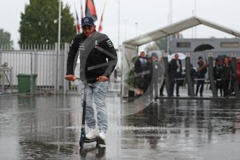 World © Octane Photographic Ltd. Formula 1 – Italian GP - Paddock. Mercedes AMG Petronas Motorsport AMG F1 W09 EQ Power+ - Lewis Hamilton. Autodromo Nazionale di Monza, Monza, Italy. Friday 31st August 2018.