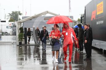 World © Octane Photographic Ltd. Formula 1 – Italian GP - Paddock. Scuderia Ferrari SF71-H – Sebastian Vettel. Autodromo Nazionale di Monza, Monza, Italy. Friday 31st August 2018.