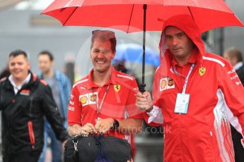 World © Octane Photographic Ltd. Formula 1 – Italian GP - Paddock. Scuderia Ferrari SF71-H – Sebastian Vettel. Autodromo Nazionale di Monza, Monza, Italy. Friday 31st August 2018.